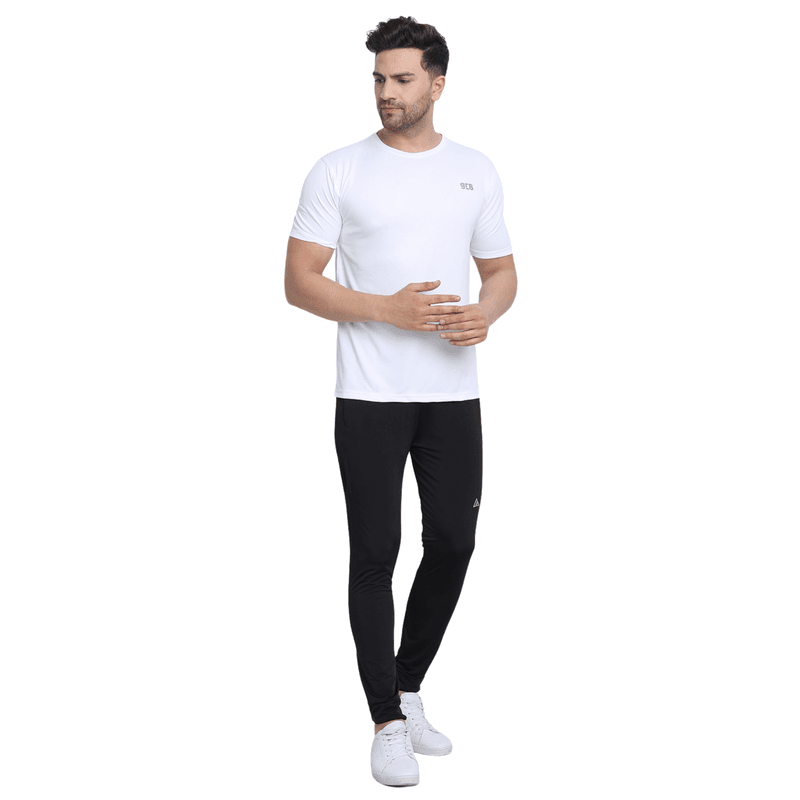 Front view of the white GR8 training T-shirt