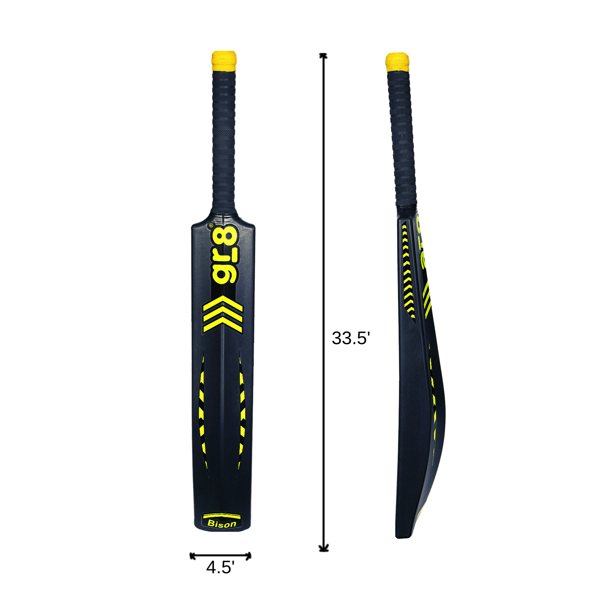 Dimension guide for the GR8 Bison Volt bat