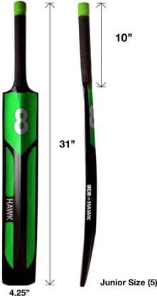 Dimension guide for the junior GR8 Hawk bat