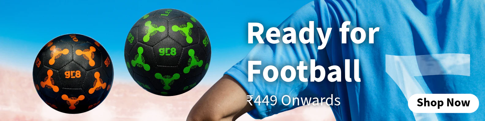 gr8 football promotional banner
