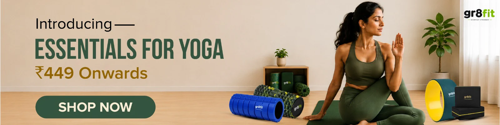 gr8 yoga promotional banner